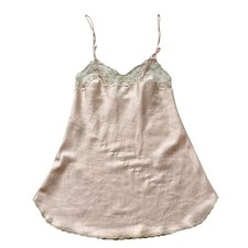 Vintage 80s Victorias Secret camisole tank top Small babydoll pink floral lace