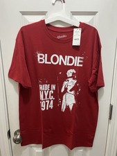 Blondie Debbie Harry Made in NYC 1974 Graphic T-Shirt NWT Youth XXL 16/18