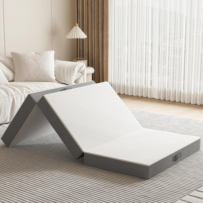 6'' Tri-Fold Memory Foam Mattress for Travel & Guests, Washable Covers, 75''x25