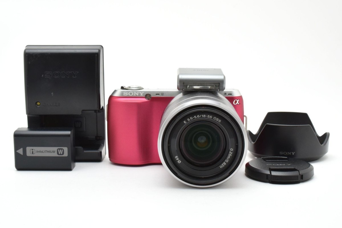 Sony α NEX-C3 Pink Lens Kit Excellent Condition Low Shutter Count