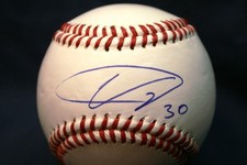 UBALDO JIMENEZ AUTOGRAPHED AUTO SIGNED BASEBALL INDIANS COA