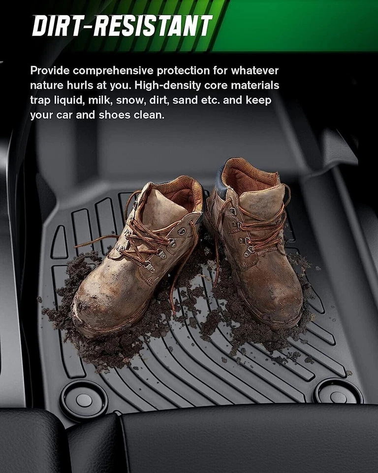 Fits 16-25 Chevrolet Malibu Heavy Duty Floor Mat 3D All Weather Carpet Liner TPE Foto 2 de 4