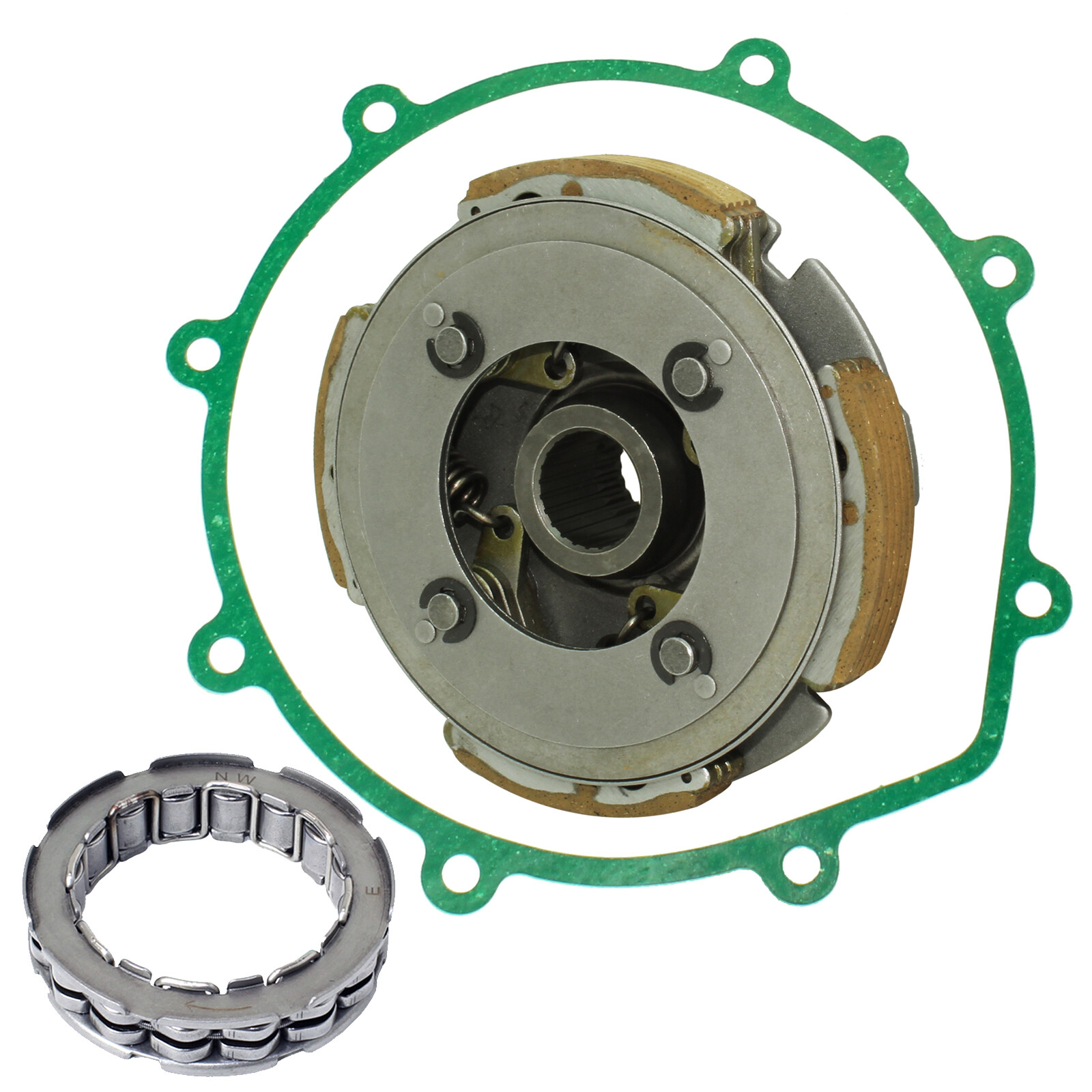 Yamaha 350 Warrior Clutch Kit Wet Clutch Carrier & One-Way Bearing For - Foto 2