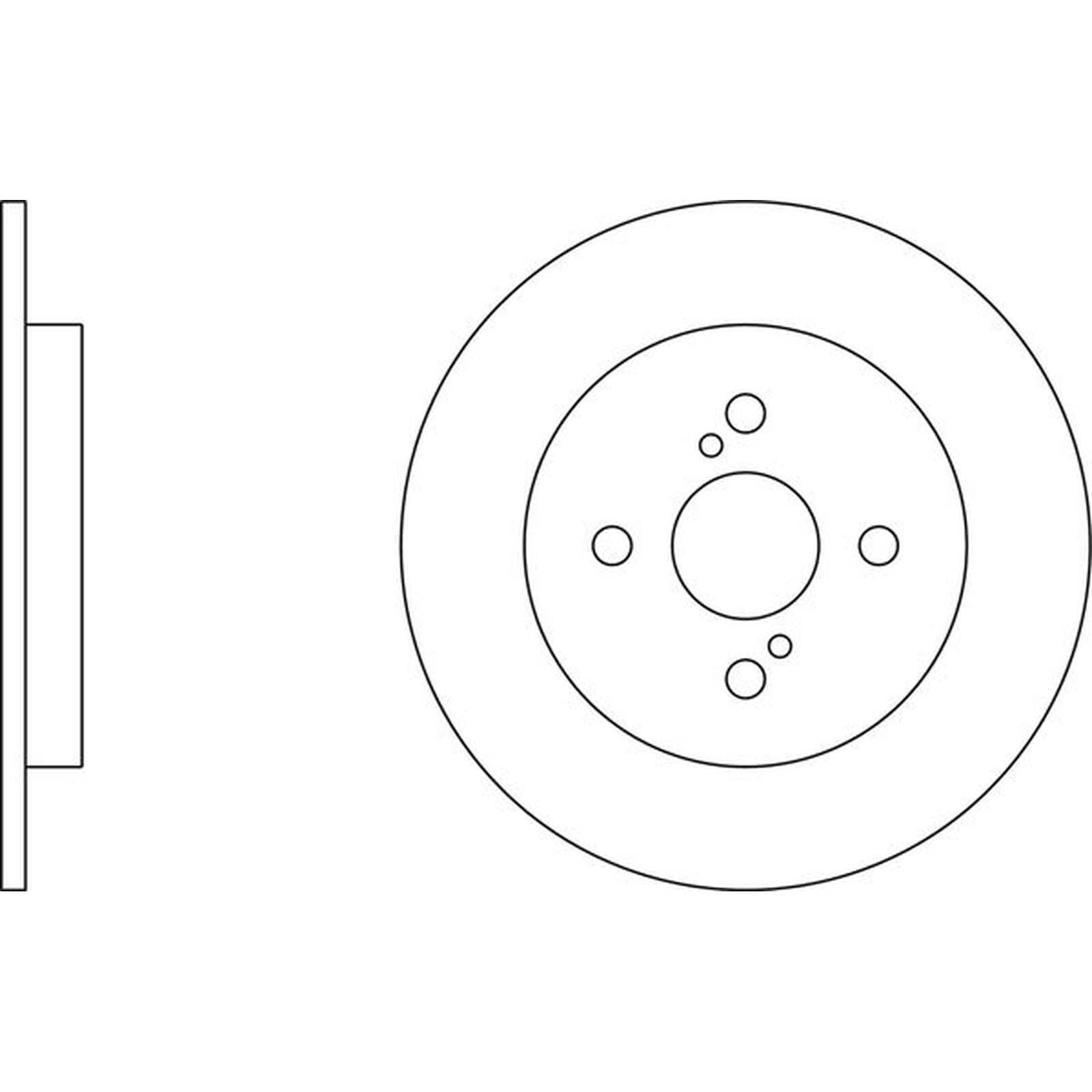 Apec Blue Brake Disc - Rear SDK6511 - Fits selected Aston Martin & Toyota
