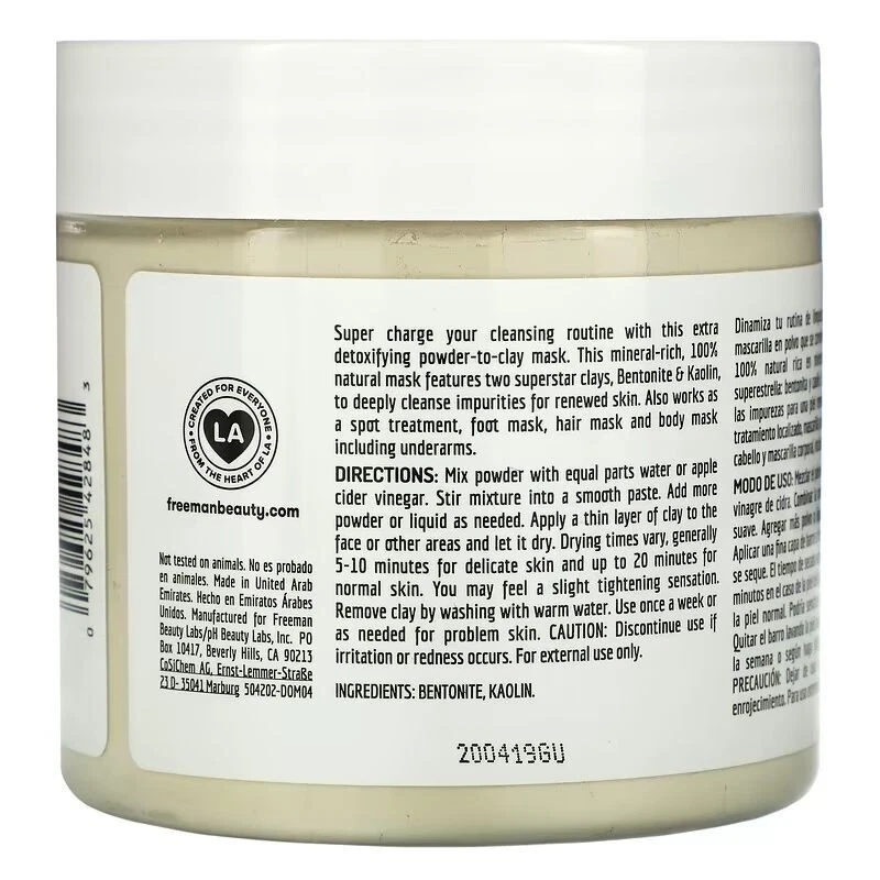 Freeman Beauty, Deep Cleansing Powder-To-Clay Beauty Mask, 13 oz Set - Image 2 of 2