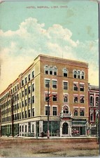 postcard  Hotel Norval, Lima, Ohio
