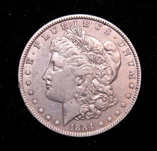1884 Morgan Silver Dollar  XF+