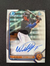 2022 Bowman Chrome Willy Fanas 1st Prospect Autograph Auto #CPA-WF Mets (2)