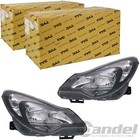 2x TYC SCHEINWERFER LINKS+RECHTS SCHWARZ für OPEL CORSA D AB 2011 FACELIFT