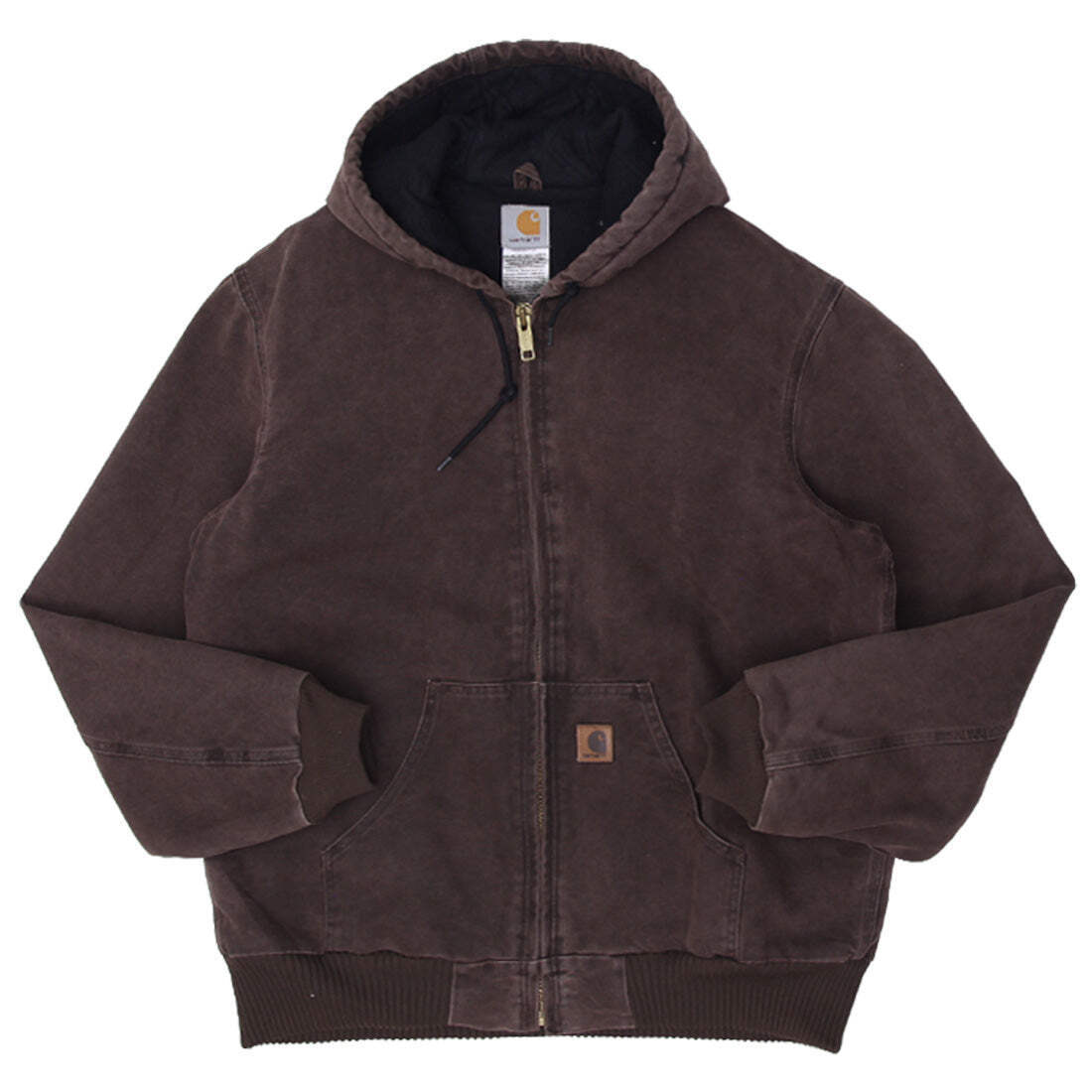 Carhartt J130-M ブラウンジャケット M Carhartt ブラウン フード付き