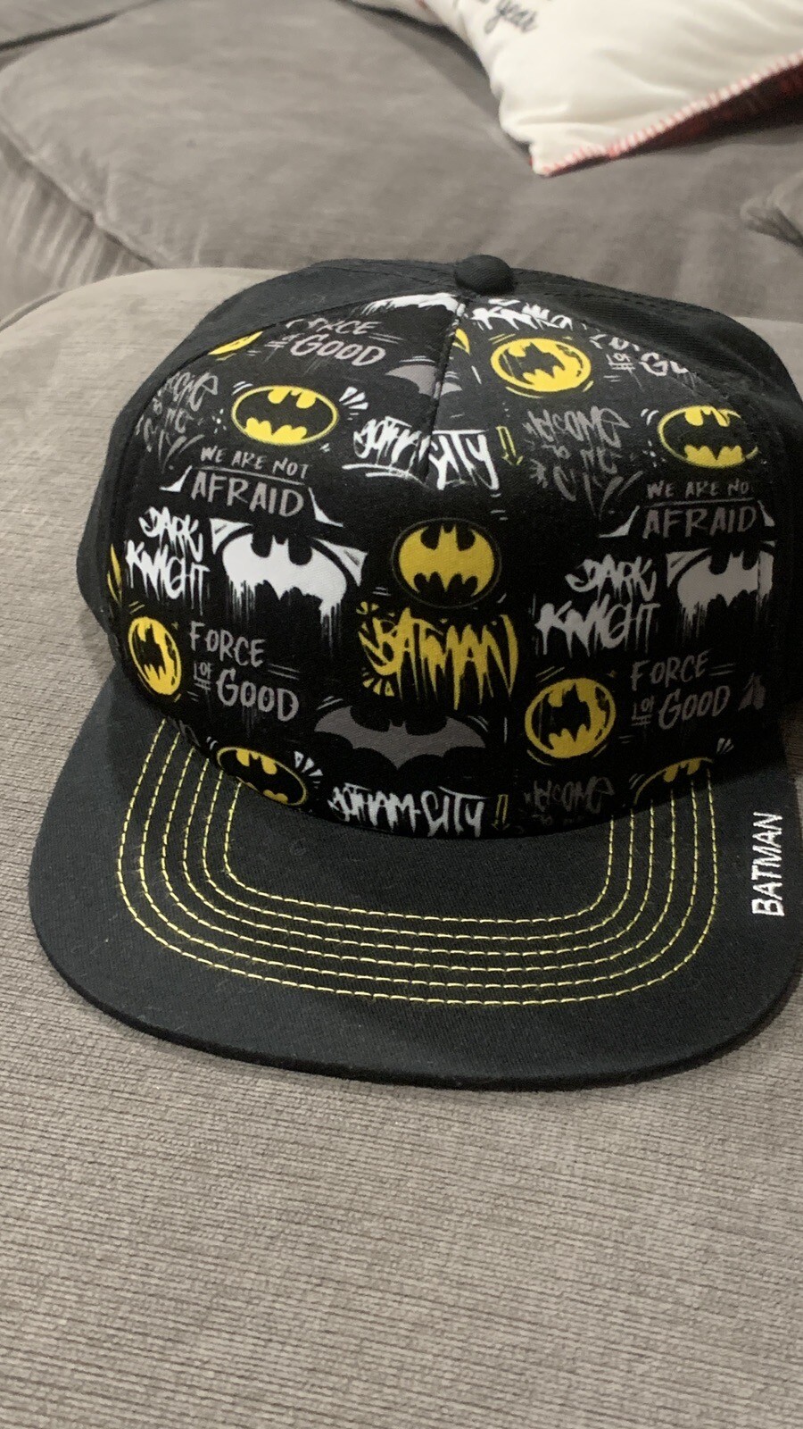 Batman SnapBack DC Comics Six Flags Flat Billed A… - image 1