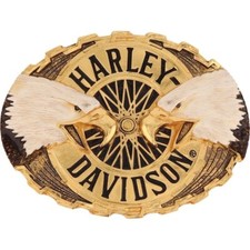 New Harley Davidson Motorcycle Twin Eagle Biker Chopper NOS Vintage Belt Buckle