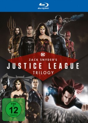 ZACK SNYDER'S JUSTICE LEAGUE TRILOGY - BEN AFFLECK,HENRY CAVILL, 4 BLU-RAY NEU