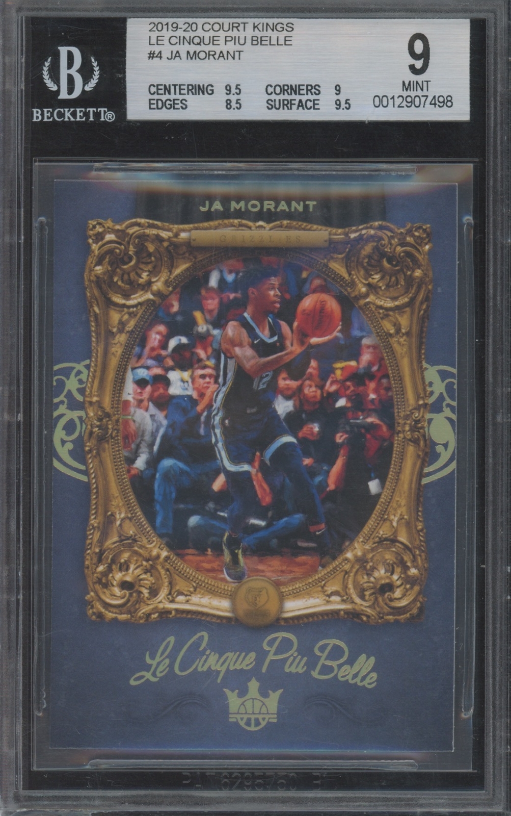 2019 Court Kings Le Cinque Piu Belle Ja Morant #4 BGS 9