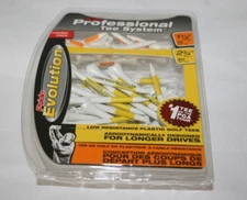 Pride Evolution Professional Tee System™ Low Resistance Plastic Golf Tees NIB