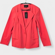 Lafayette 148 Women's Single Button Blazer Pink 14 Business Casual Office NWT