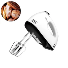 7 Speed Whisk Egg Beater Electric Powered Kitchen Handheld Mixer Cake & Baking