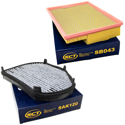 Filter Set Inspektion SCT Luftfilter + Innenraumfilter für Mercedes C-Klasse CLK