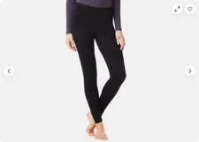 32 Degrees Heat Women's Thermal BaseLayer Pant Leggings 2 PACK (Black, M) NWT