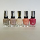 Set of 5 Sally Hansen Complete Salon Manicure Glitter Nail Polish Assorted Color