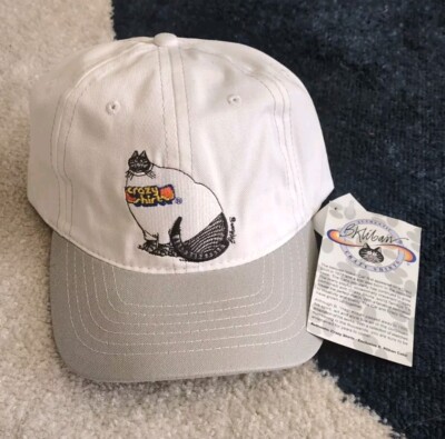 NWT Crazy Shirts B Kliban Fat Cat Hat Embroidered Hawaii Adjustable Vtg OSFM