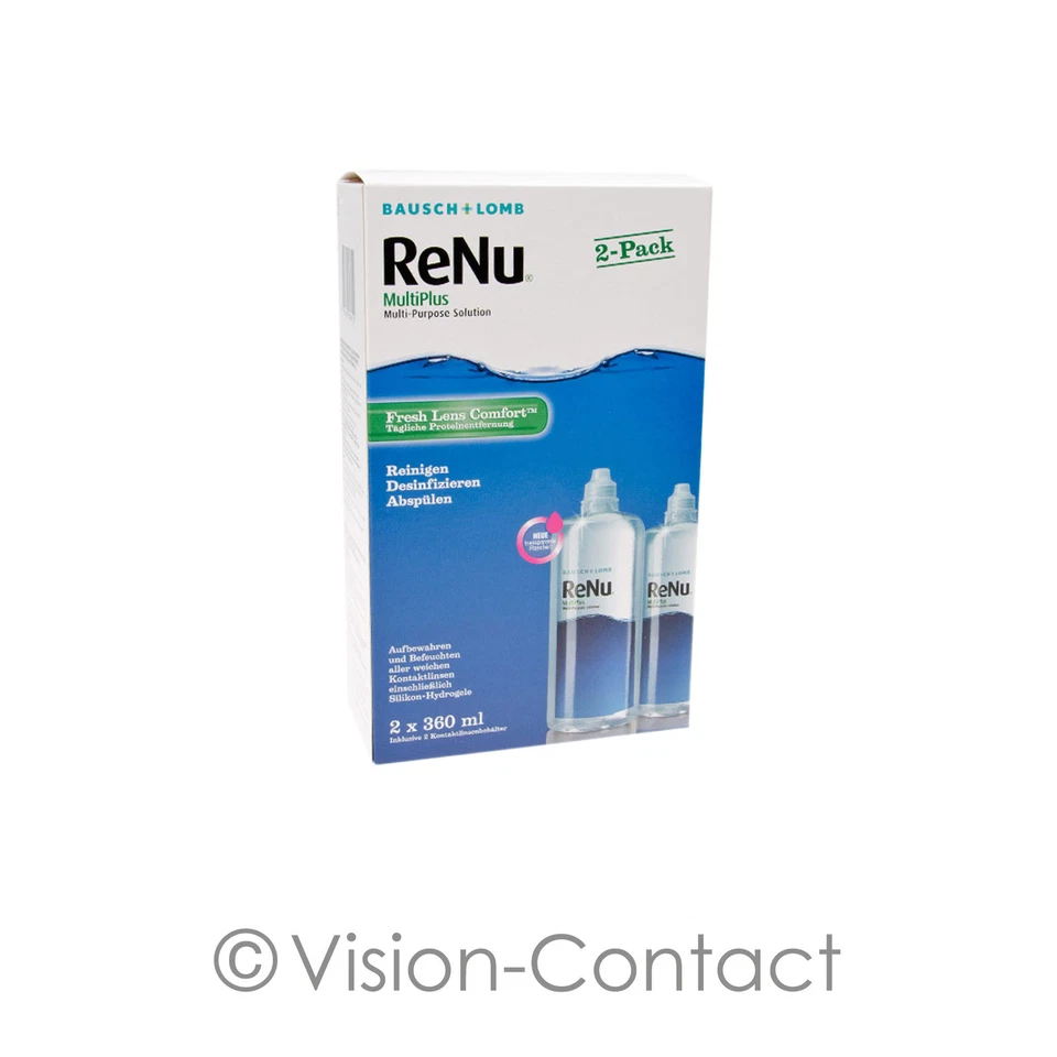 BAUSCH + LOMB ReNu MultiPlus Twin Box (2-Pack) 2 x 360ml Pflegemittel All in One Kombilösung
