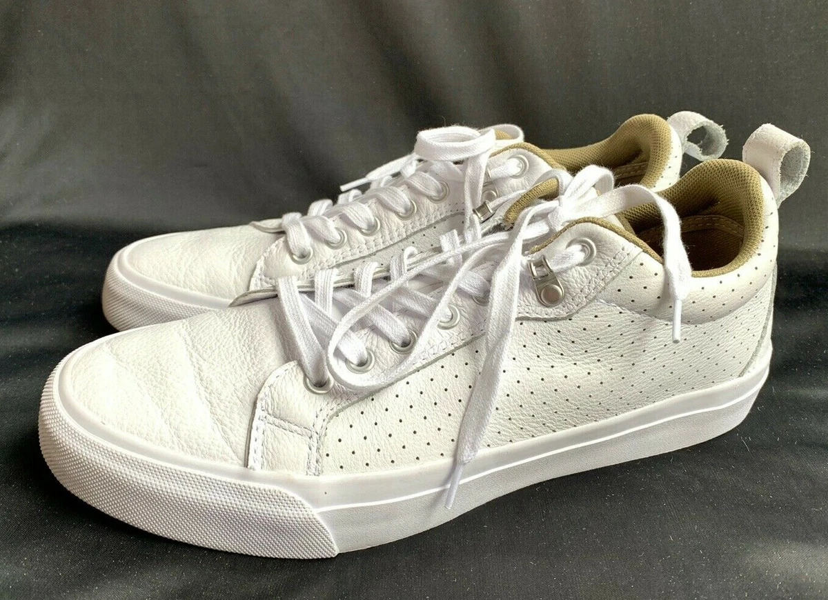 White converse leather clearance laces