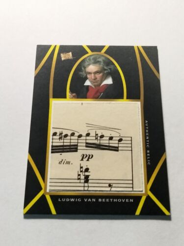 2022 Pieces Of The Past Relic Ludwig Van Beethoven #JR-LVB - Afbeelding 1 van 2