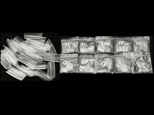 Coffin Fake False Nails Tips Long Square French Natural Transparent 500-1000 Pcs