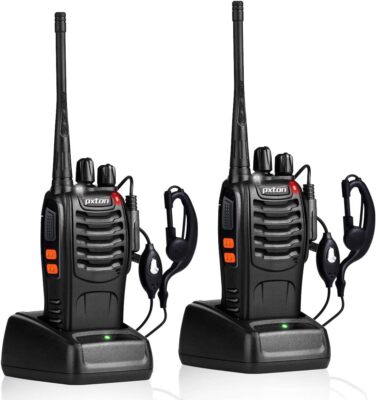 Auricular de largo alcance Walkie Talkie 2 3millas de radio bidireccional 2pc