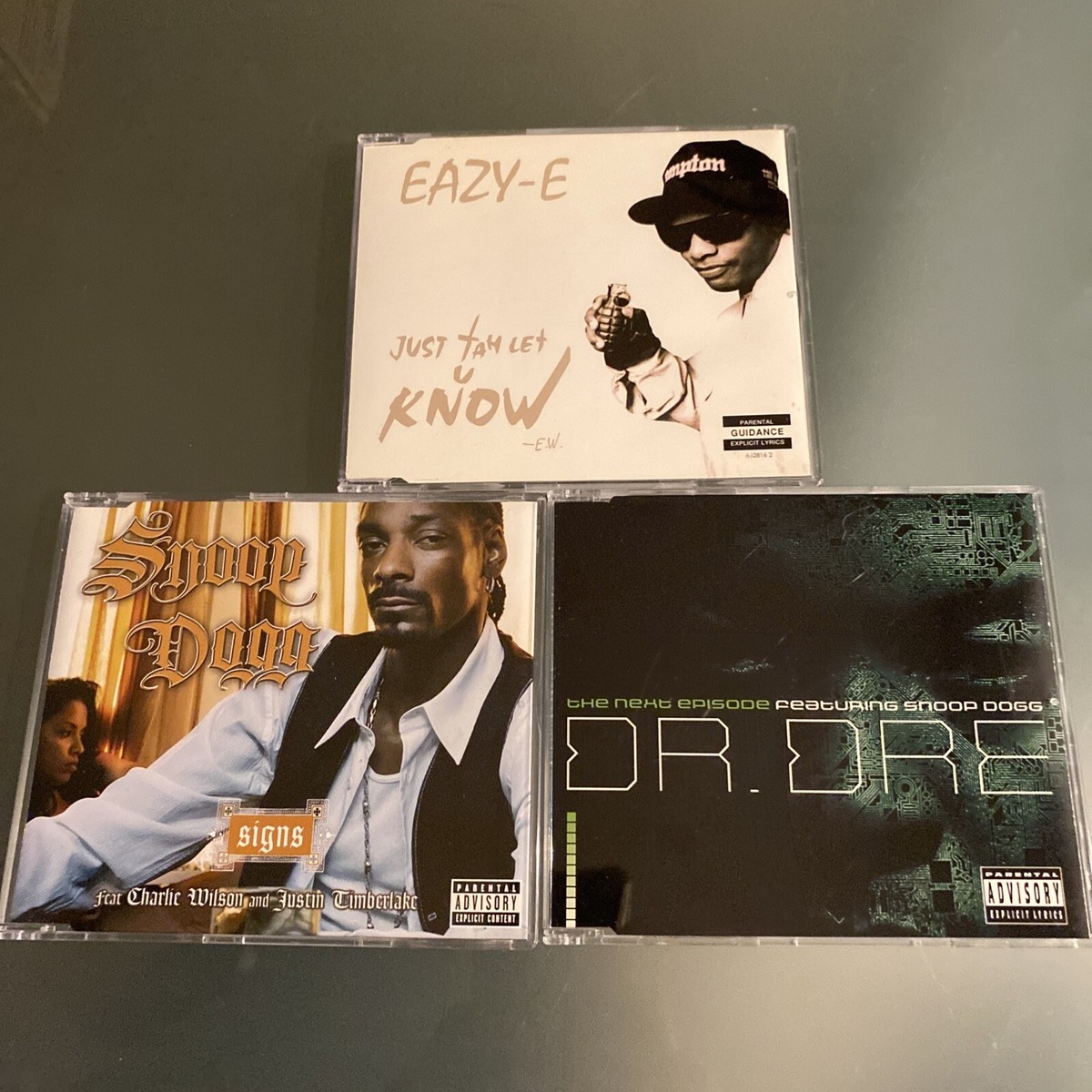 Eazy-E Dr. Dre Snoop Dogg IMPORT CD LOT - Just Tah Let U Know Next