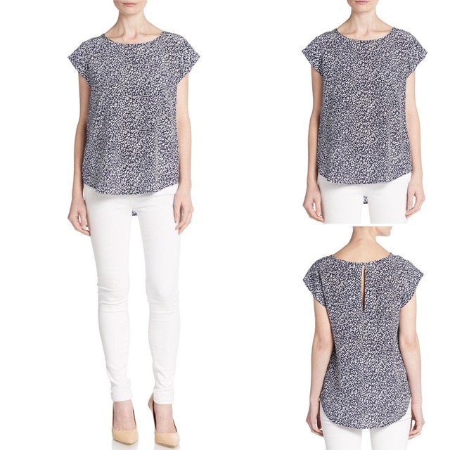 joie rancher silk top