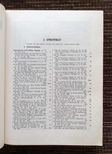 RARE VINTAGE 1965 2-Volume SET Lagasafn (Law Collection): Snaevarr, Icelandic - Picture 10 of 12