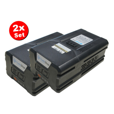 2x Li-Ion Akku 80V 5000mAh für Stiga SAB80AE SBC80DAE SBT5080AE SHT80AE