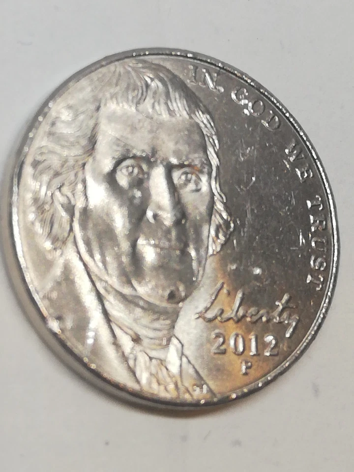 2012 P Jefferson Nickel Five Cent USD Error Coin Multiple Die Chips & Cracks - Image 2 of 4