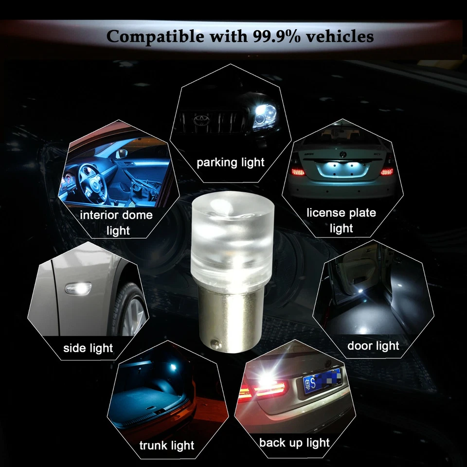 Luz LED 5008 6000K blanca para maletero equipaje/luz de señal de giro/bombilla de marcador lateral Foto 3 de 4