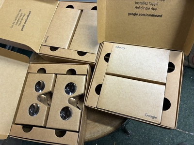 Lot of 3    Google Cardboard 87002463-01 Official - 2 Pack, Brown   17003196-01