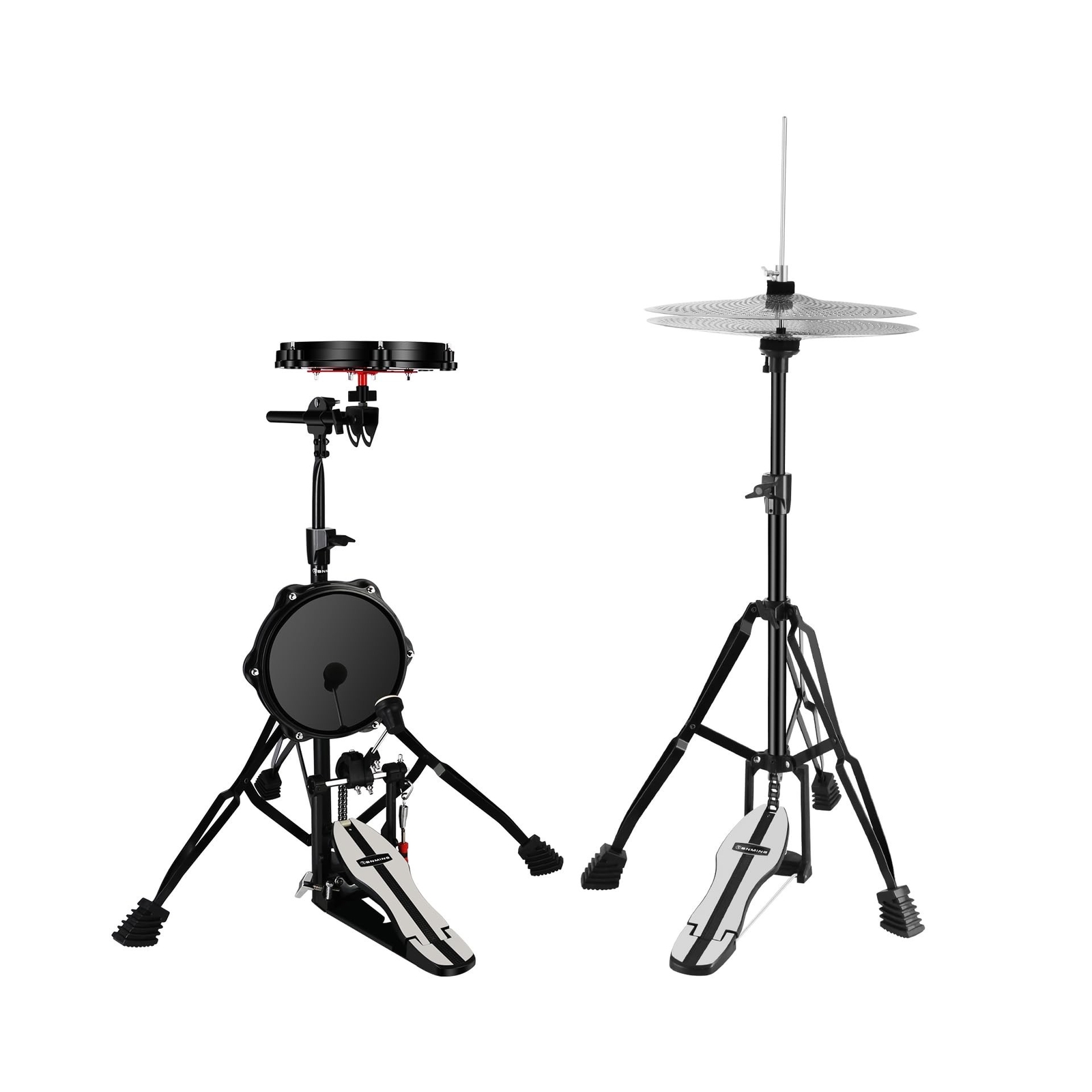 RANMING Practice Drum Pad Stand Kit,Silent Drum Pad Set,Drum Set