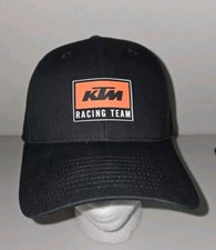New w/o tag KTM Racing Team Patch Motorsport Cap Hat Snap Back Black Orange