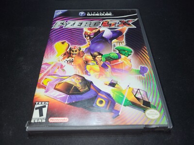 F-Zero GX Black Label Nintendo Gamecube EX+NM condition COMPLETE+protector!