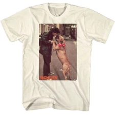 Rocky Movie Photo Rocky Kissing Butkus On Streets Of Philadelphia Men's T Shirt