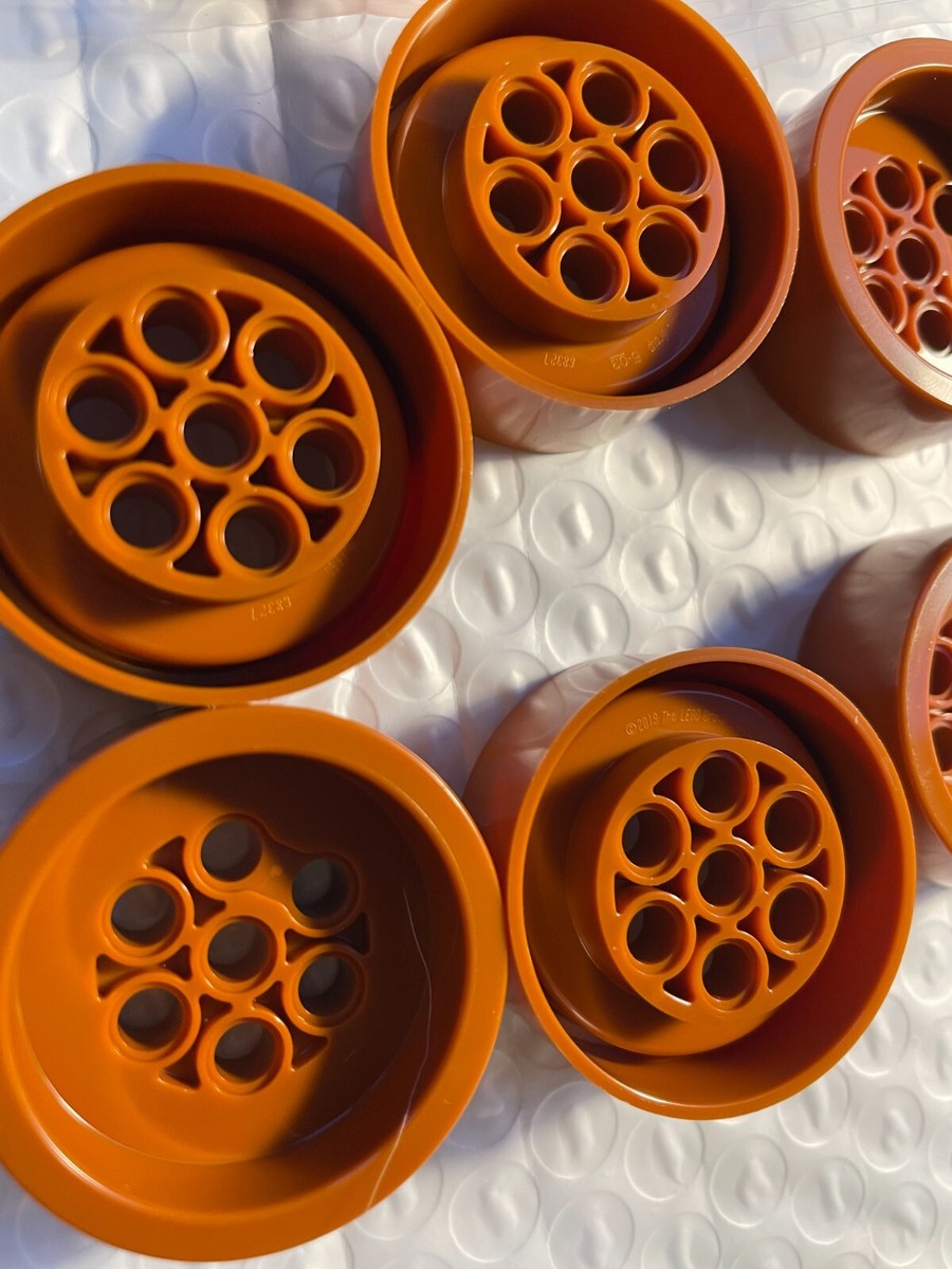 LEGO-NEW-68327-DARK ORANGE-BARREL/TECHNIC WHEEL- 41mm x 15mm- 3