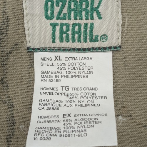Ozark Trail Hunting Vest Mens XL Camo Zip Front Multi Pocket Game Bag Outdoor - Picture 3 of 11