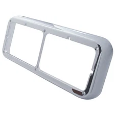 Rectangular Dual Headlight Bezel Peterbilt Freightliner Kenworth Semi Truck