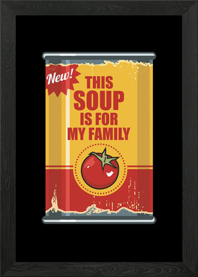 Diese Suppe ist für meine Familie Gerahmtes Wandbild Poster Leinwanddruck Bild