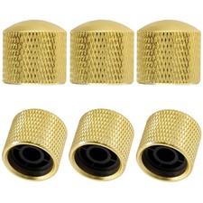 6 Pcs Metal Guitar Knobs Volume Tone Control Knobs Guitar Dome Knobs