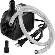 160GPH 10W Ultra Quiet Small Submersible Water Pump