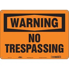 Condor 473N09 Safety Sign, 10 In Height, 14 In Width, Aluminum, Horizontal