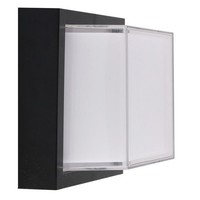 V-TAC Led-Wandleuchte 12W 4000K Quadratisch Schwarz IP65 8544
