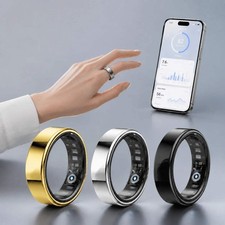 Smart Ring Heart Rate Blood Pressure Sleep Monitoring Motion Tracking Waterproof
